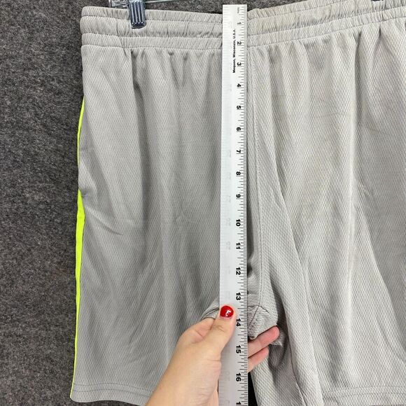New Essential Elements Activewear Shorts Men L Large Gray High Rise Pull On - Picture 8 of 11